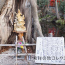 秩父霊場発祥の地 朽ちそうな木碑は撤去され木彫りの観音像が安置されている(2017)